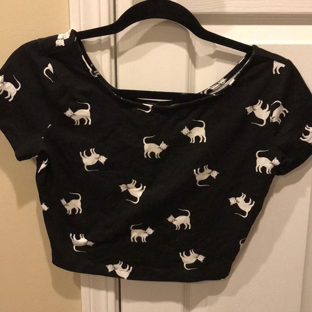 F21 Cat crop top